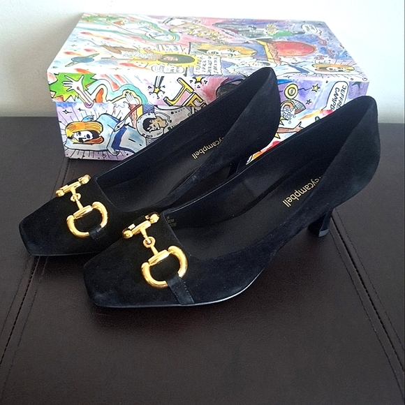 NIB- Jeffrey Campbell Linnae Suede Horsebit Heels - Picture 1 of 11